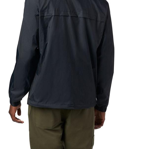 Columbia Oroville Creek Rain Jacket Black For Men's NZ2693 New Zealand